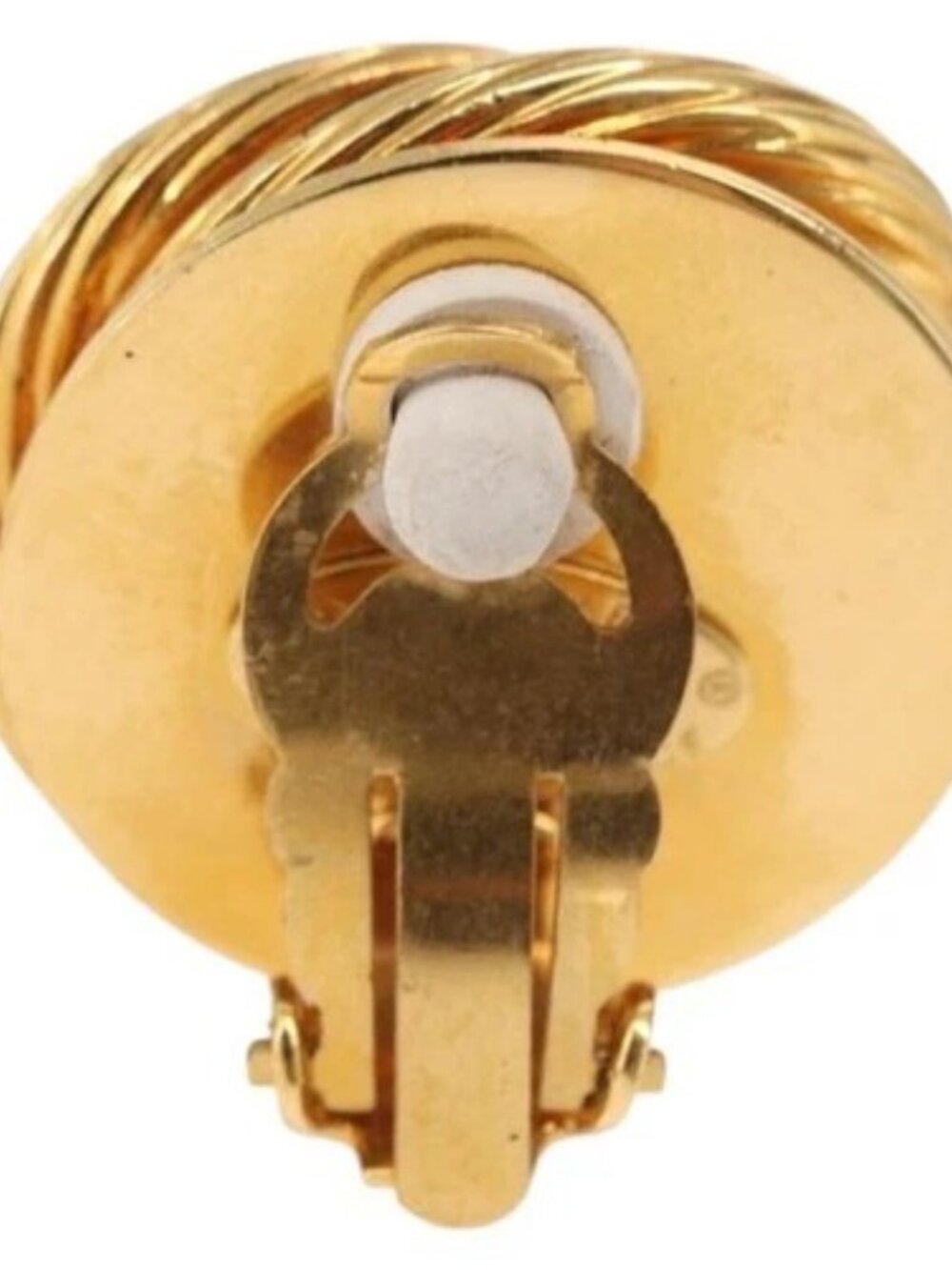 CHANEL Earring metal Gold CC Auth bs32646 - Picture 3 of 9